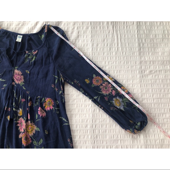 Long Sleeve Floral Print Summer Dress with Tassles - Picture 14 of 16